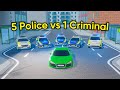 1 criminal vs 5 police in emergency hamburg