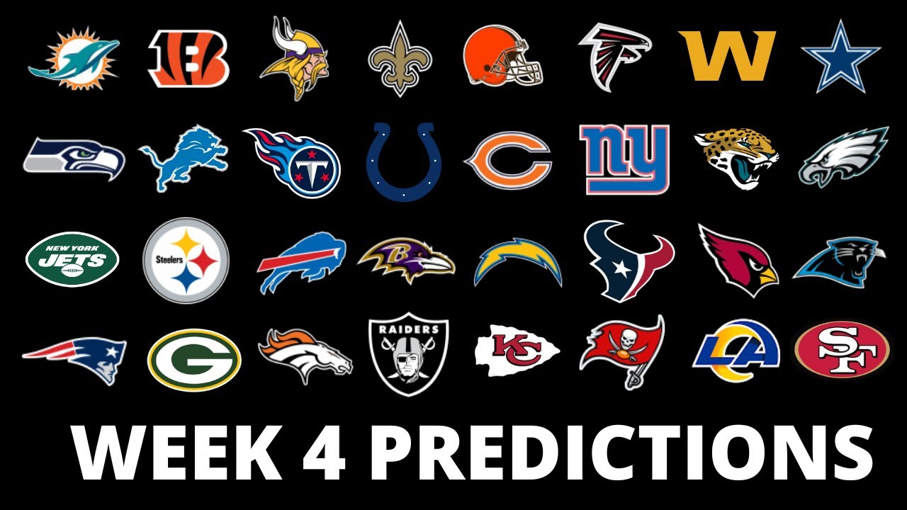 2022 week 4 nfl predictions youtube