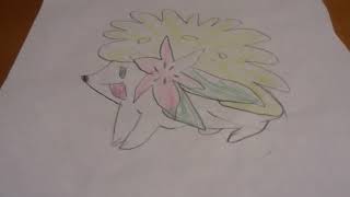 ポケモンの絵 下手 シェイミ描いてみた Youtube