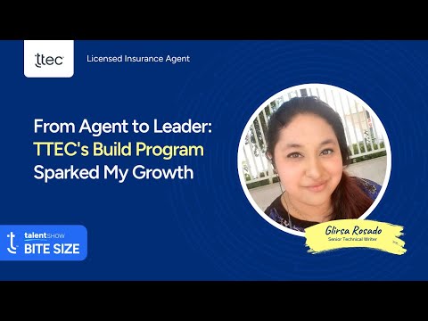 From Agent to Leader: How TTEC's Build Program Sparked Glirsa's Career Growth - video from TTEC