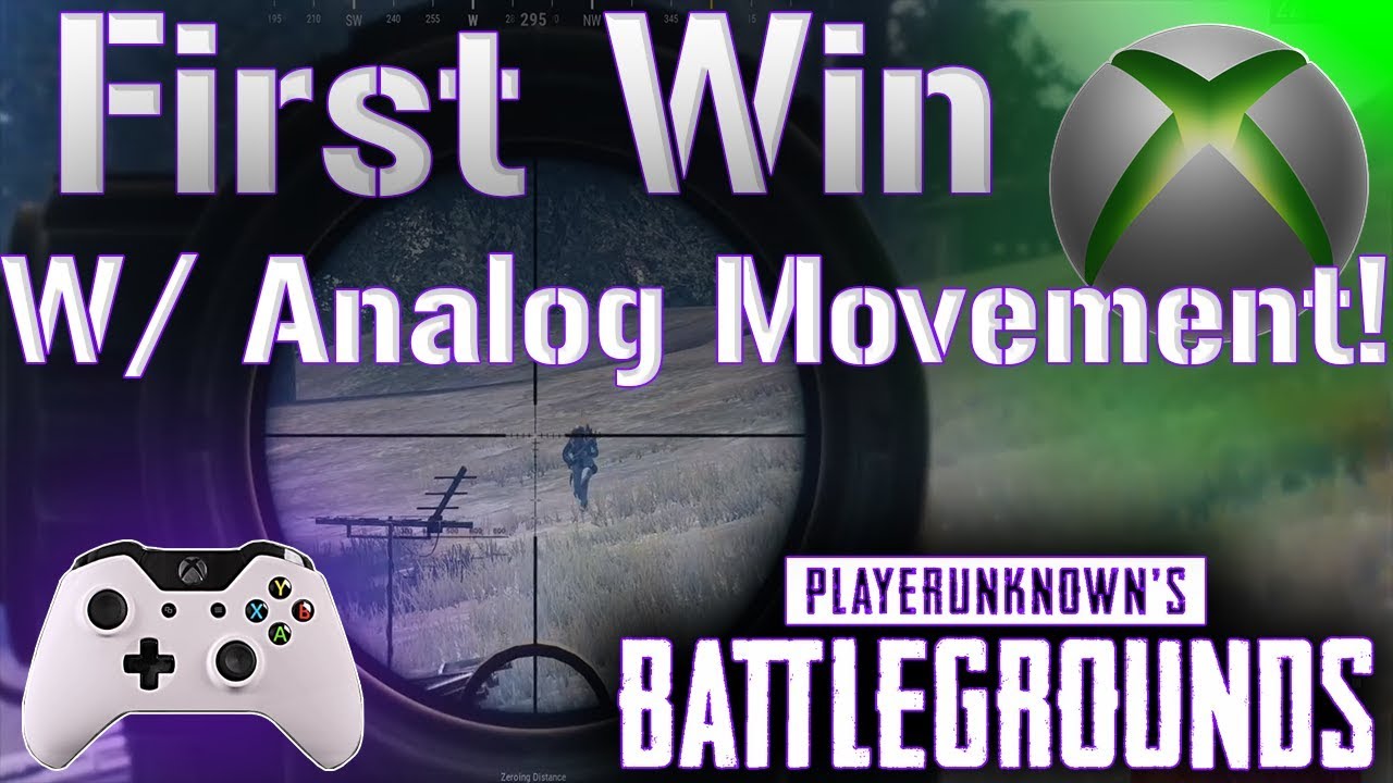 PUBG Xbox Gameplay:  First Win on New Analog Movement!
