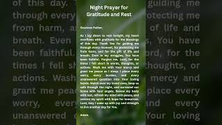 Heartfelt Night Prayer | Sleep in God’s Peace 🌿#shorts #shortsfeed #gospel #nightprayer