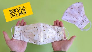 😷 New Style Face Mask -  Masker Kain - Masker kain tali karet