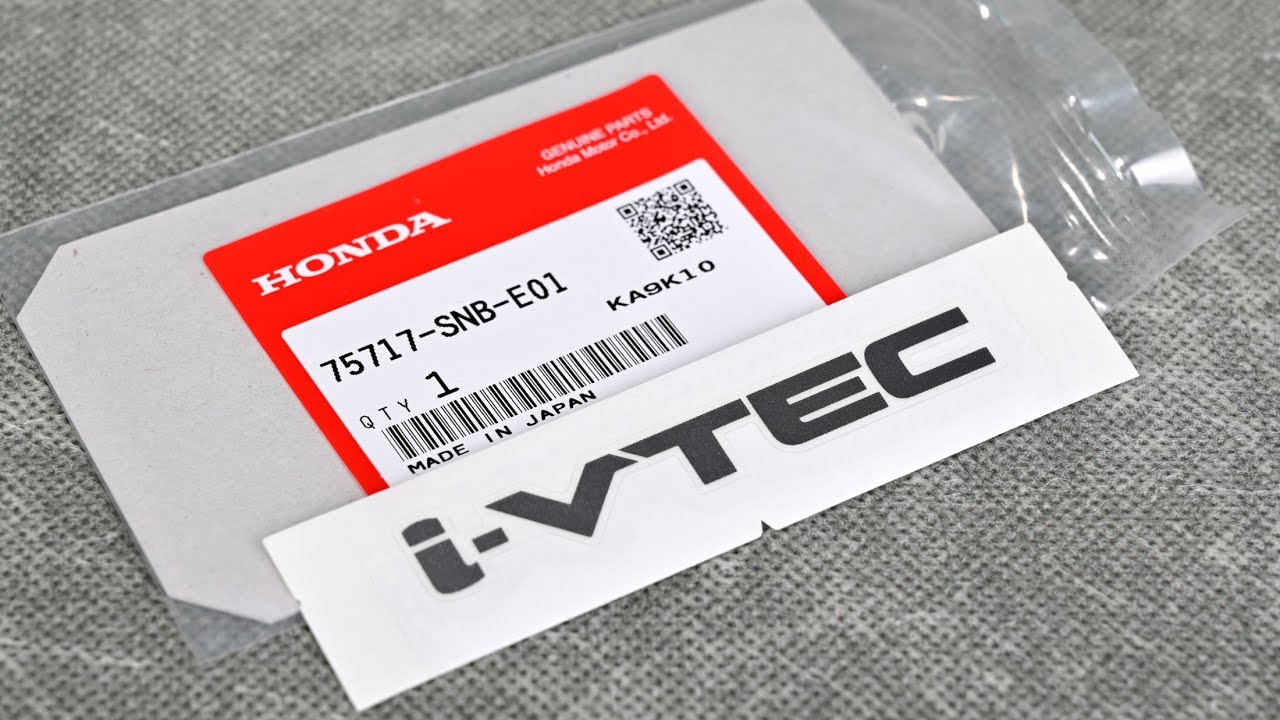75717-SNB-E01, 75717SNBE01 OEM Honda naklejka i-VTEC 83x13 mm - jarusnet.pl