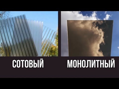 Сотовый и монолитный поликарбонат. Коротко и ясно!