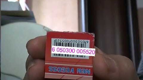 Barcode scanner, Barcode reader using webcam