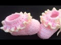 Crochet baby booties or crochet baby shoes EASY 3-6M - How to crochet - Crochet for Baby