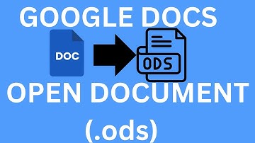 How To Download Google Docs As Open Document (.ods) / How to convert google docs to Open Document.