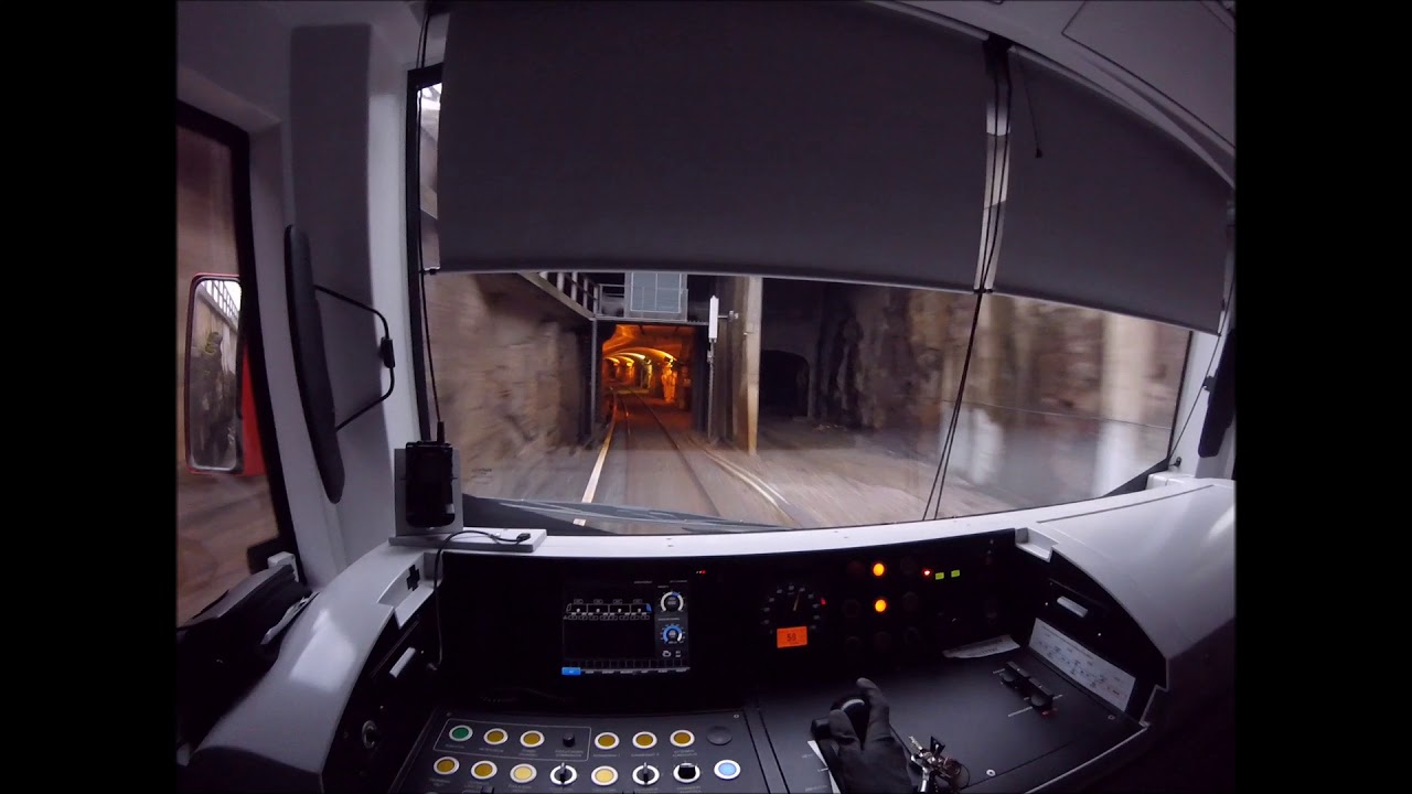 Helsinki Metro. Siilitie-Matinkylä. Kuljettajan-näkymä. Drivers view.