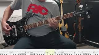 The Stranglers - Something Better Change bass cover with TAB (No JJ Burnel) Rickenbacker 4003