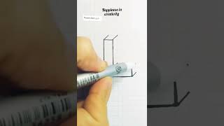 Easy 3d drawing letter L | #shorts