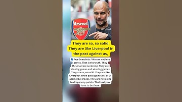 Pep Guardiola Sends a Stark Warning About Arsenal’s Relentless Form#PremierLeague #pepguardiola #epl