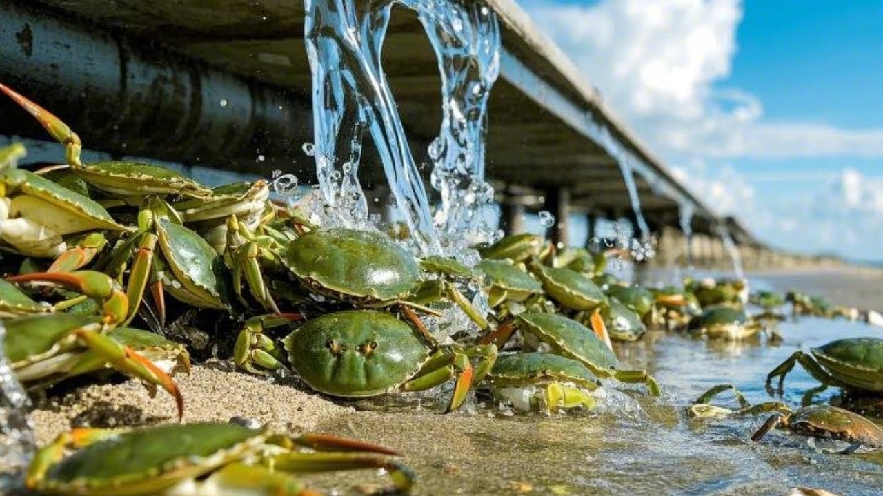 Xiao Zhang Caught A Great Harvest Of Crabs And Was Very Lucky To Catch A Large Number Of Conger Eels