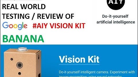 Real world Testing of Google AIY Vision Kit Banana