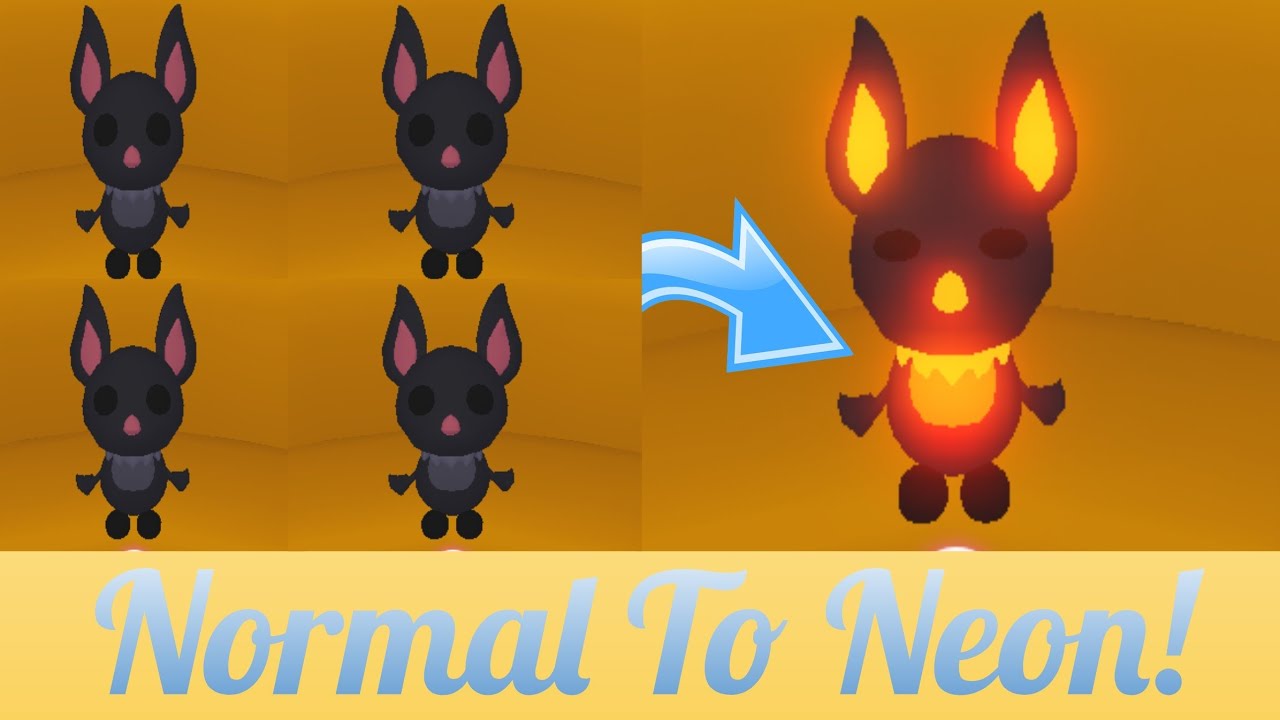 I made a neon bat in Roblox Adopt Me l AvaPlayz - YouTube