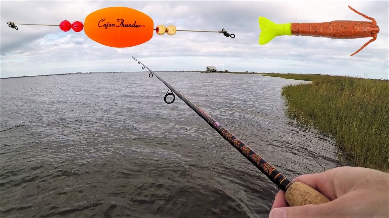 Speckled TROUT Fishing with Popping Corks & GULP Shrimp 