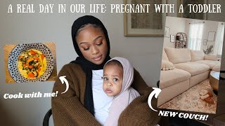 VLOG: Our New Couch, Contractions, &amp; Thai Chicken Soup Recipe