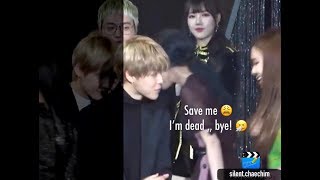 BTS Jimin & BLACKPINK Rosé at Golden Disk Awards 2018