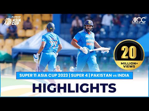 Super11 Asia Cup 2023 | Super 4 | Pakistan vs India | Highlights