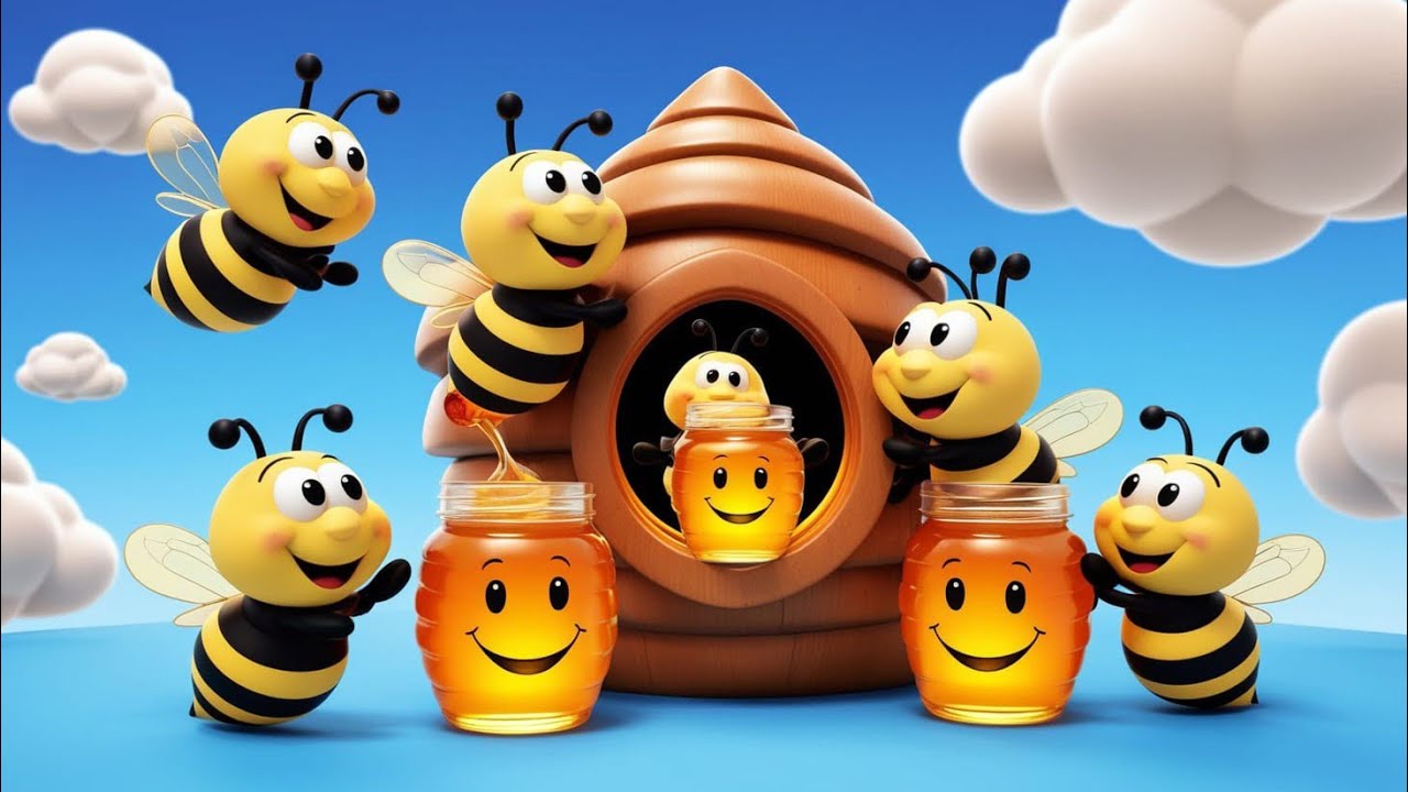 Buzz Buzz Little Bees | Cute Bee Song for Kids | Nursery Rhyme & Kids Songs 