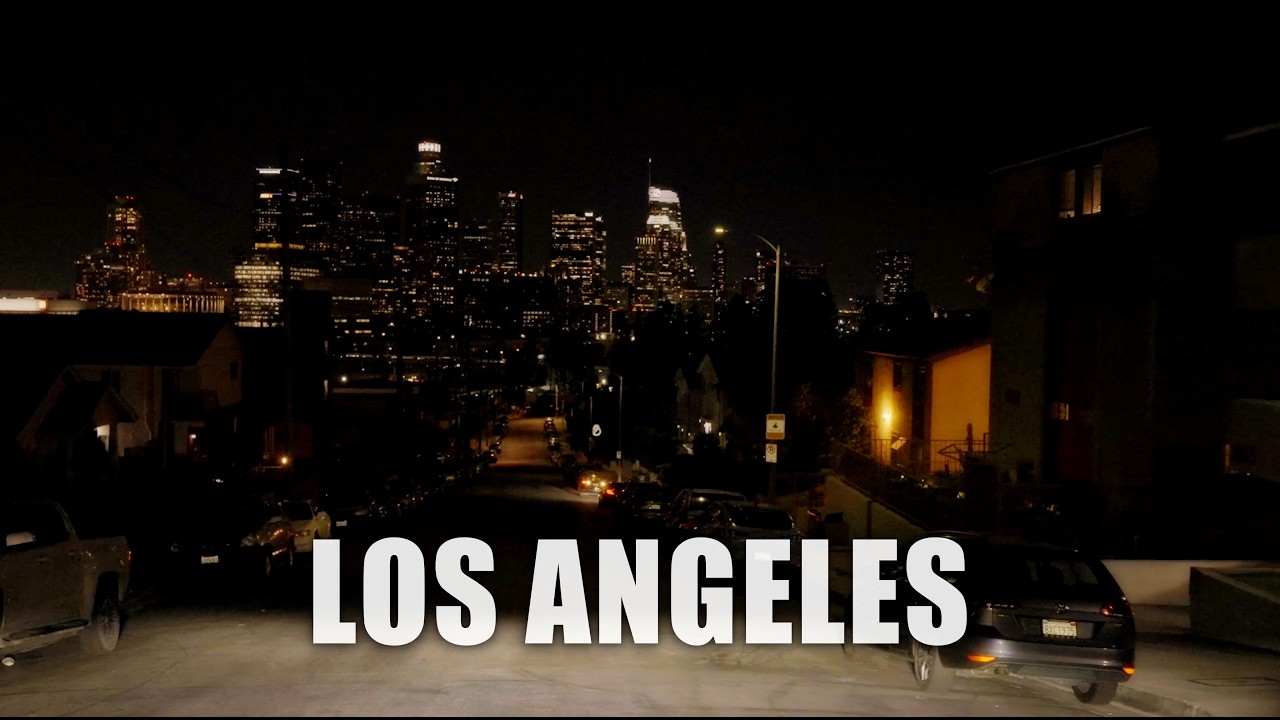 Sunday Night Drive in Los Angeles: Beverly Hills Rodeo Drive to DTLA | 4K Relaxing Drive