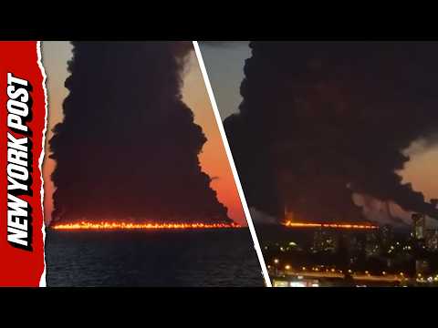Liberian-flagged Russian Shadow Fleet Oil Tanker ENGULFED in Flames, Following Black Sea Attack