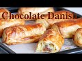 （タッパで作るパン）憧れの【チョコレートデニッシュの作り方】How to make chocolate danish（English subtitle)