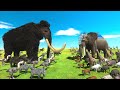Animal epic battle  prehistoric mammals vs modern mammals  animal revolt battle simulator