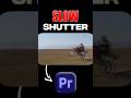 Slow Shutter Effect in Premiere Pro #premierepro #videoeditingtips