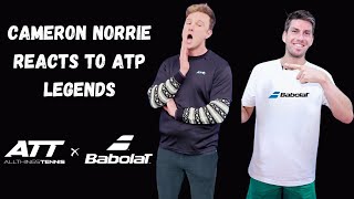 Cam Norrie reacts to Tennis impressions of ATP Legends!