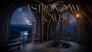The Astronomy Tower at Night 🌙 | Harry Potter Ambience