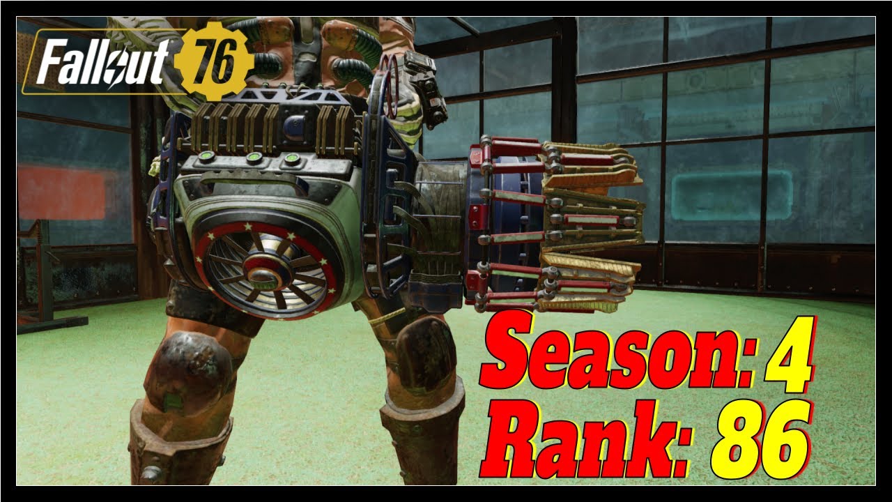 Fallout 76 Armor Ace Paint (Plasma Gatling) Season 4 Rank 86! Review