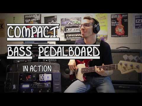 Compact Bass Pedalboard in action
