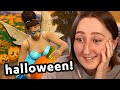 forcing my sims to celebrate halloween... in september