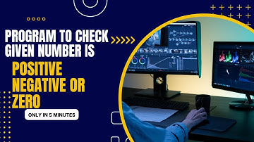 C Program to Check Given Number is Positive ,Negative or Zero #cprogramming #algorithmexplained