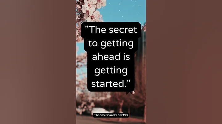 The secret to getting ahead is getting started #shorts  #inspiration #motivation #quotes #success