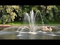 Реконструированный &quot;Большой городской пруд&quot; Зеленограда с фонтанами