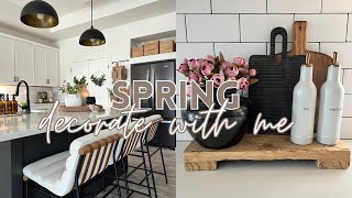 *NEW* SPRING DECORATE WITH ME 2024 | Simple kitchen spring decorating