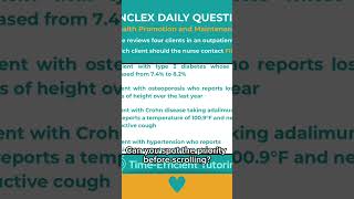 NCLEX Health Promotion Question That Tricks Students