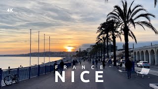 Nice 🇫🇷 French Riviera - 4K HDR Beach Walking Tour