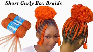 Short Curl Box Braid Using Brazilian Wool / Knotless Braids by ONYINYE OKEKE TV 11,578 views 8 months ago 13 minutes, 52 seconds