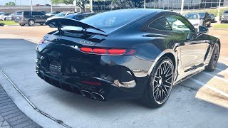 Quick peak at the 2024 Mercedes-Benz AMG GT 55 with upgraded AMG brakes package Black on Black color