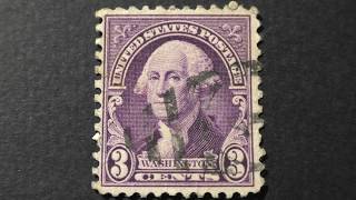 Postage stamp. USA. U.S. Postage. Washington. Price 3 cents