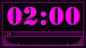 2 minute Timer with music and alarm - 120 seconds - HW Timer 002