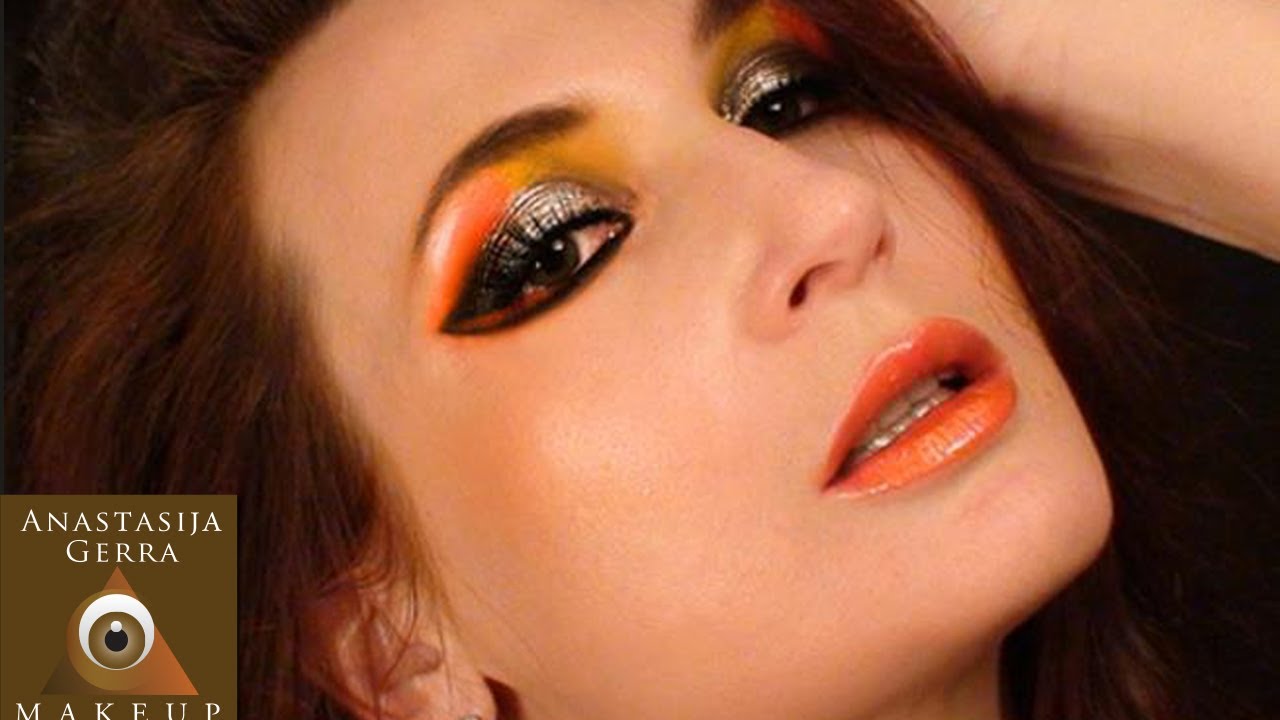 Make Up Tutorial Arancione Giallo NeroAtelier Make Up Palette