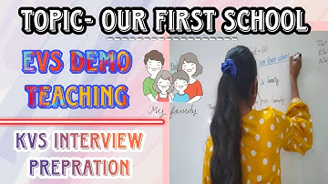our first school/ evs demo teaching/ class-3// kvs interview preparation
