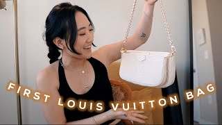 MY FIRST LOUIS VUITTON BAG! | louis vuitton multi pochette accessoires unboxing + dossier cologne