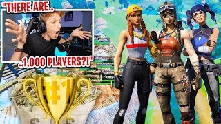 I got 1,000 PLAYERS to scrim for $1,000 in Fortnite... (4 Million Subscribers Tournament)