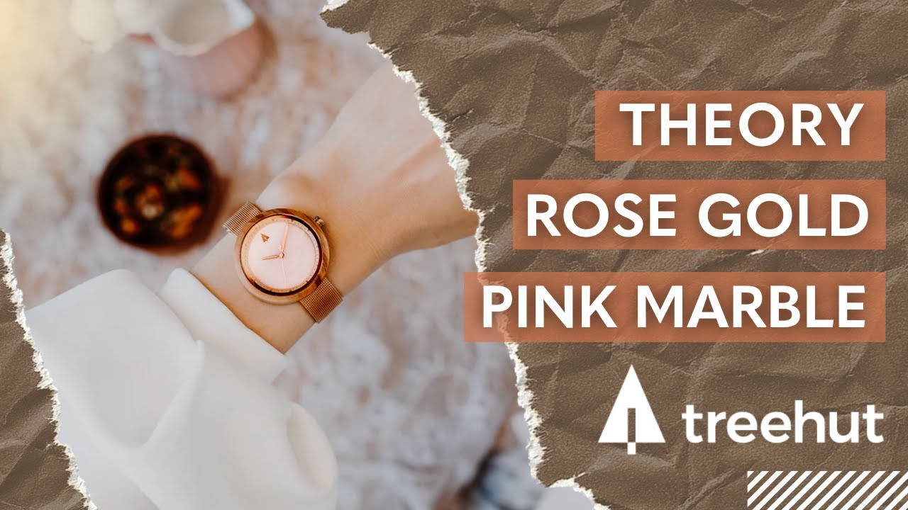Theory Rose Gold Pink Marble | Wooden Watch for Women That Gets the Details Right