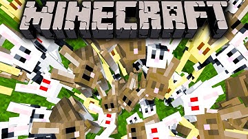 Minecraft 1.8 Pre-Release: Bunny Shield, Wolves Hunt Rabbit, Bunnies Flee, Killer Rabbits Attack